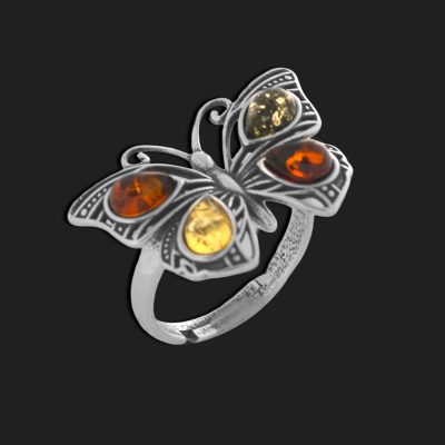 anillo-mariposa-ambar-ajustable
