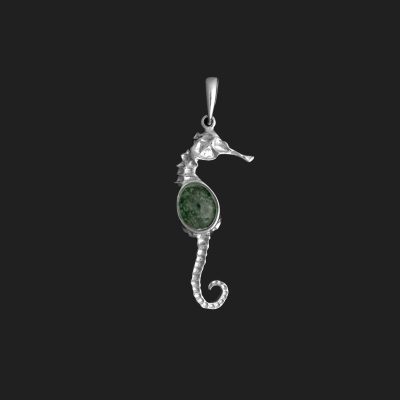 caballito-de-mar-cuarzo-verde-fondo-negro